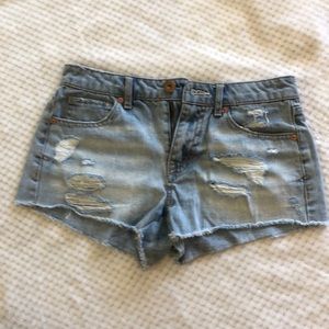Distressed Denim Short